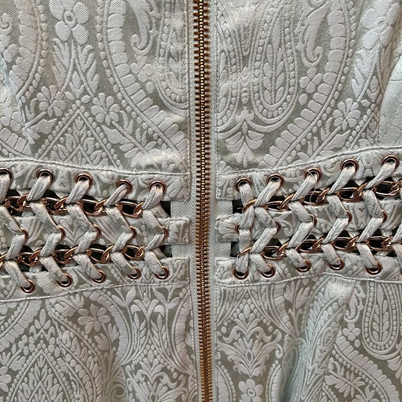 NEW House of CB Peyton Mint Jacquard Mini Dress, in XS - Picture 6 of 6